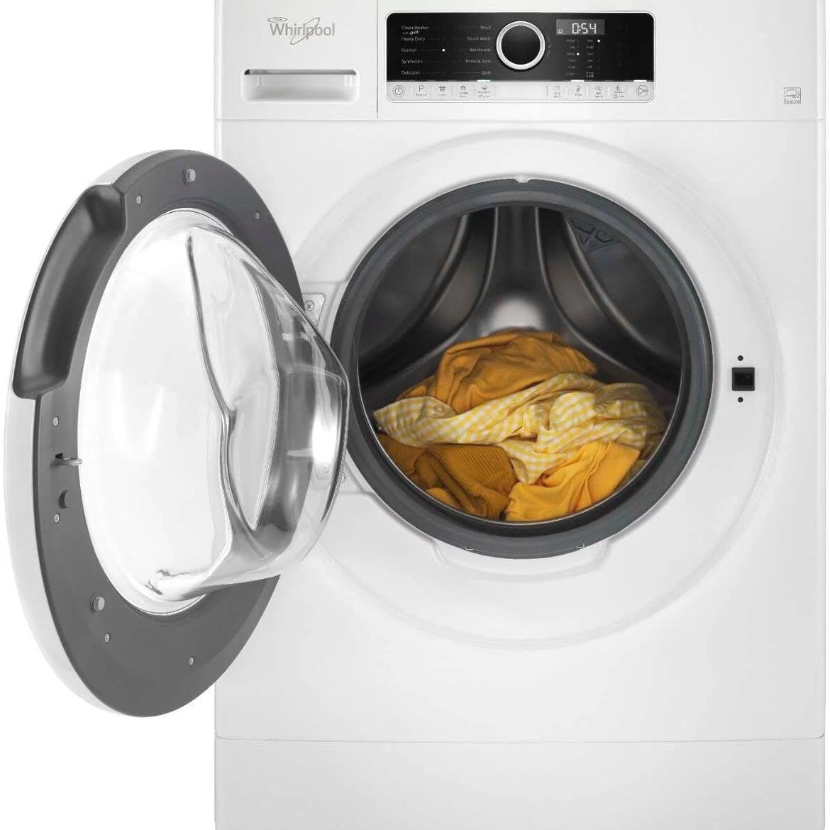 Whirlpool – 1.9 Cu. Ft. High Efficiency Stackable Front-Load Washer with Detergent Dosing Aid – White