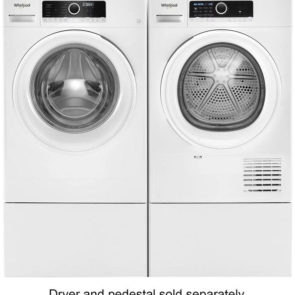 Whirlpool – 1.9 Cu. Ft. High Efficiency Stackable Front-Load Washer with Detergent Dosing Aid – White