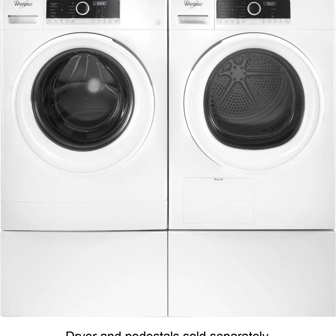 Whirlpool – 1.9 Cu. Ft. High Efficiency Stackable Front-Load Washer with Detergent Dosing Aid – White