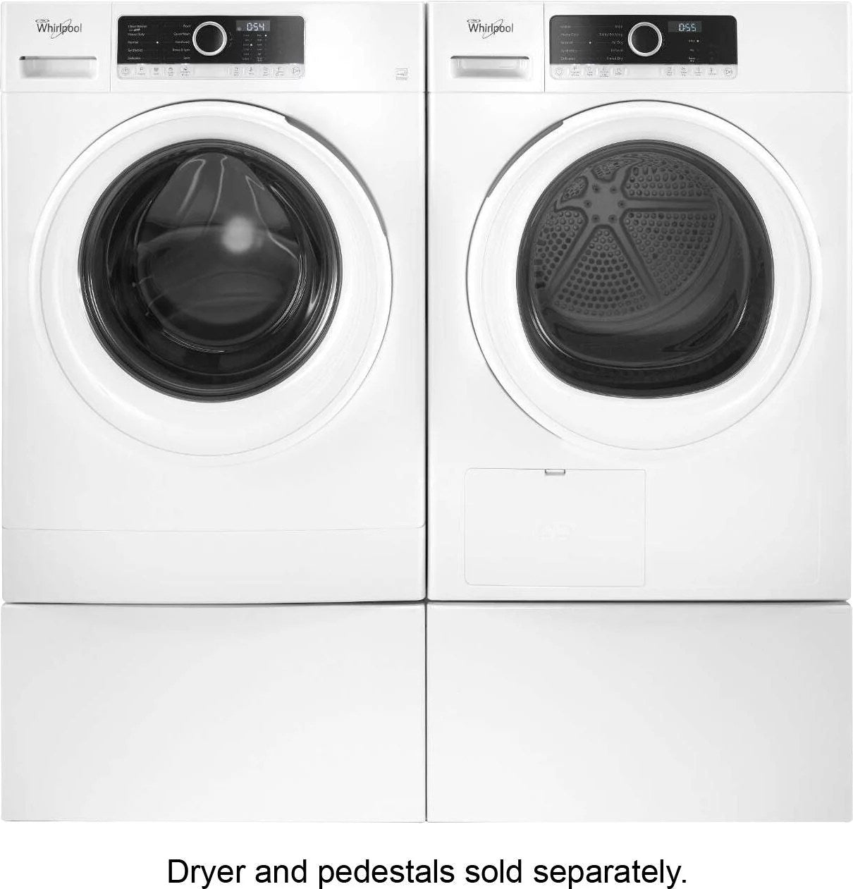 Whirlpool – 1.9 Cu. Ft. High Efficiency Stackable Front-Load Washer with Detergent Dosing Aid – White