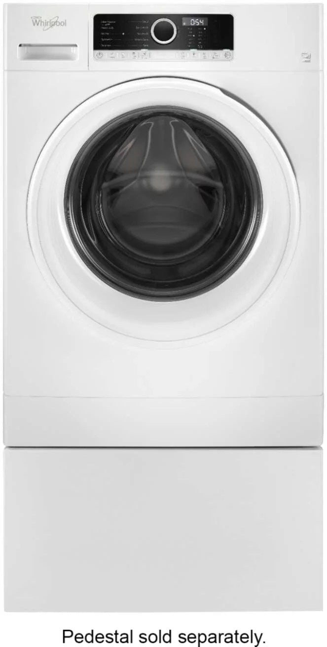 Whirlpool – 1.9 Cu. Ft. High Efficiency Stackable Front-Load Washer with Detergent Dosing Aid – White