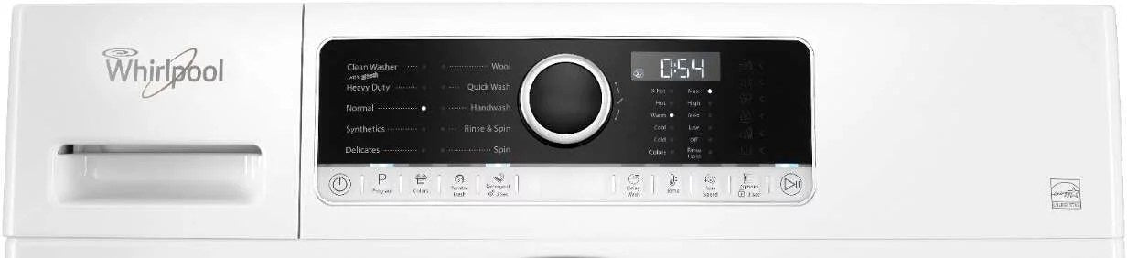 Whirlpool – 1.9 Cu. Ft. High Efficiency Stackable Front-Load Washer with Detergent Dosing Aid – White