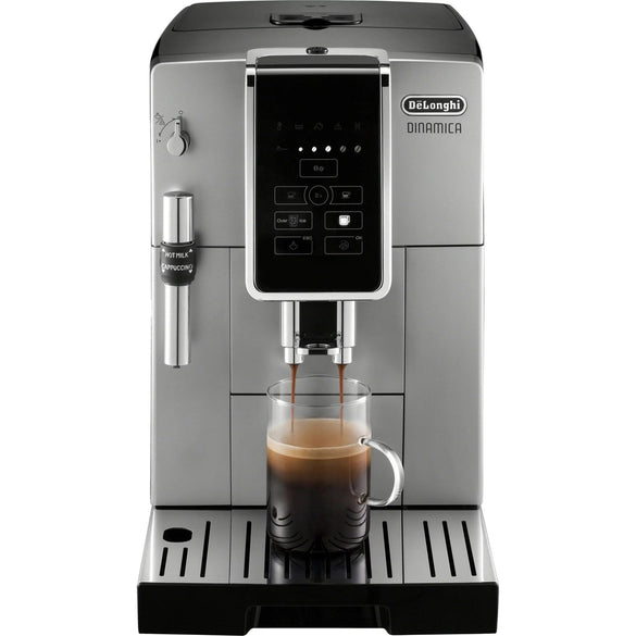 De’Longhi – Dinamica TrueBrew Over Ice Fully Automatic Coffee and Espresso Machine- Chrome and Black