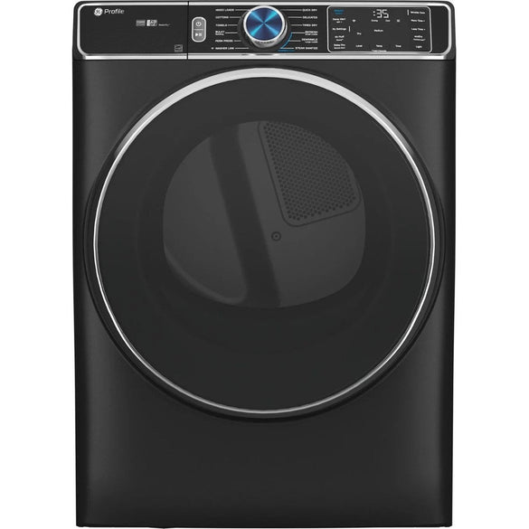 GE Profile – 7.8 cu. ft. Smart Front Load Electric Dryer with Steam and Sanitize Cycle and Washer Link – Carbon Graphite