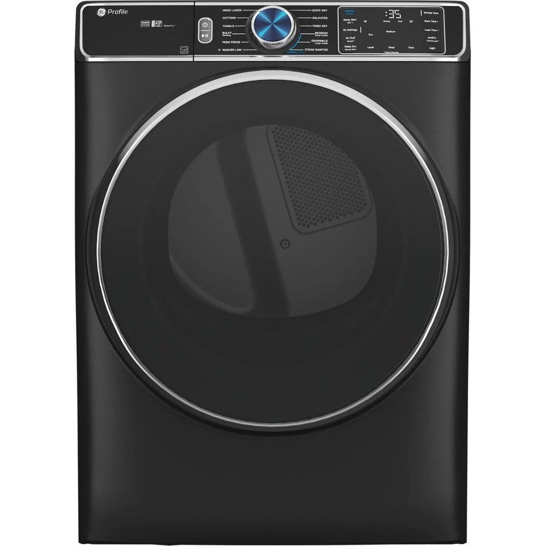 GE Profile – 7.8 cu. ft. Smart Front Load Electric Dryer with Steam and Sanitize Cycle and Washer Link – Carbon Graphite