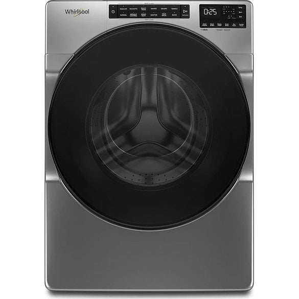 Whirlpool – 5.0 Cu. Ft. High-Efficiency Stackable Front Load Washer with Quick Wash Cycle – Chrome shadow
