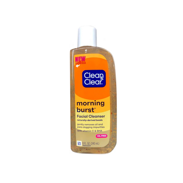 Clean & Clear Morning Burst Facial Cleanser with Bursting Beads, 8 Ounce