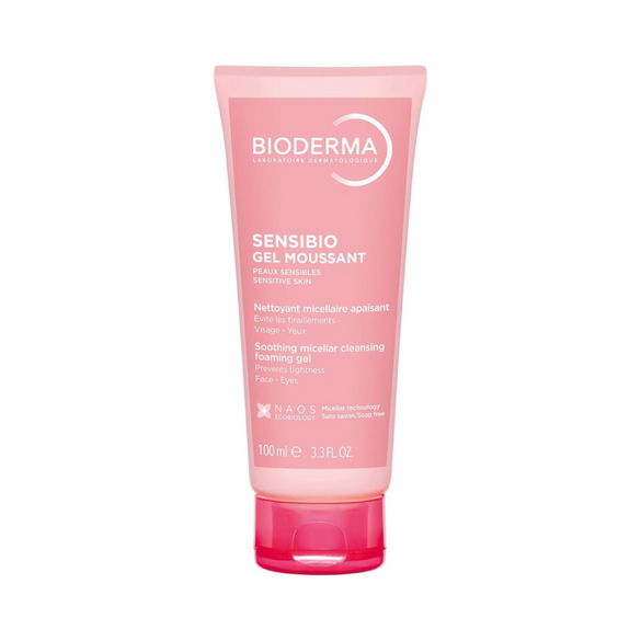 BioDerma Sensibio Soothing Micellar Cleansing Foaming Gel For Sensitive Skin, 100 ml