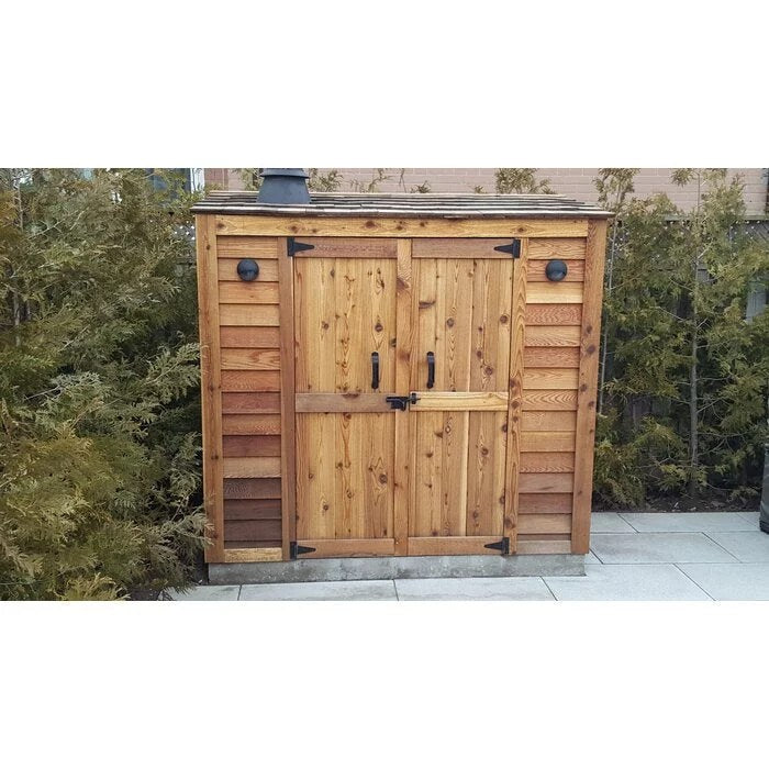 6 ft. W x 3 ft. D Grand Garden Chalet Cedar Wood Tool Shed