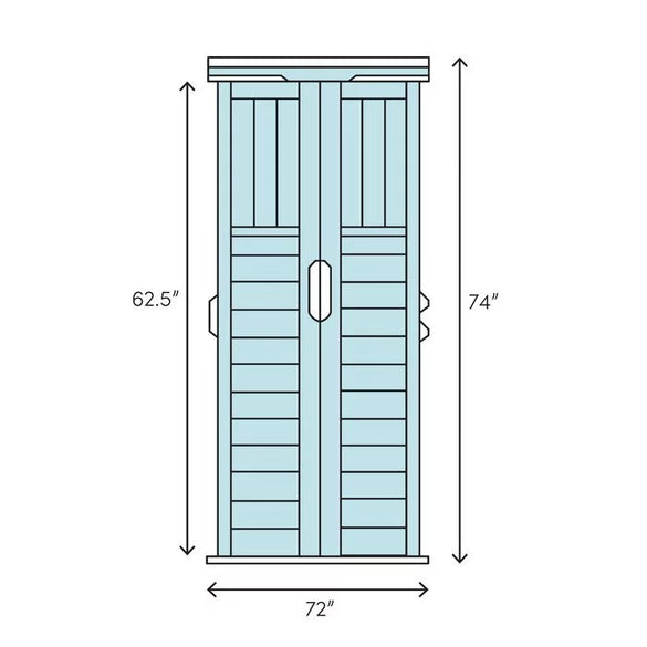 6 ft. W x 3 ft. D Grand Garden Chalet Cedar Wood Tool Shed
