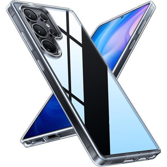 TORRAS Shockproof for Samsung Galaxy S25 Ultra Case 6.8'',12FT Military Grade Drop Tested, Protective Hard Semi-Clear Matte Back & Soft Edge Slim Galaxy S25 Ultra Clear Case Guardian Series, Clear