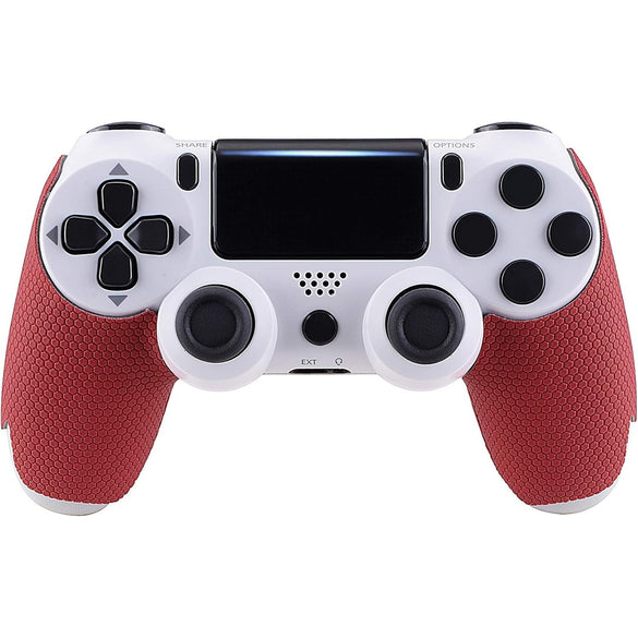 eXtremeRate Professional Textured Soft Rubber Handle Grips for Playstation 4 PS4 Slim/PS4 Pro Controller - Improve The Grip and Comfort
