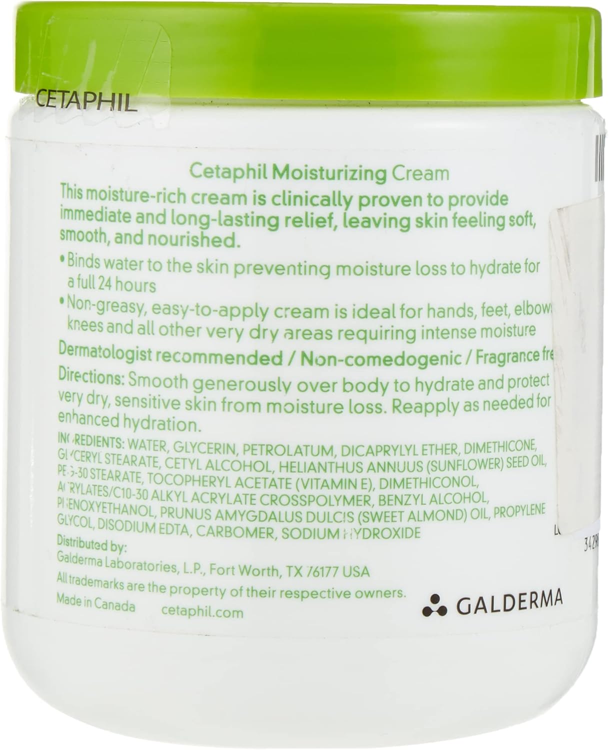 Cetaphil Moisturizing Cream 453g (Pack of 2)