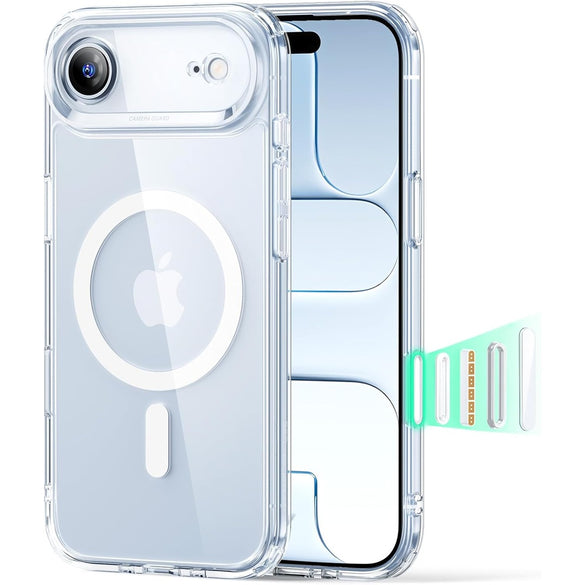 ESR for iPhone 17 Pro Case, Camera Control Cover, Compatible with MagSafe Accessories, Military-Grade Drop Protection, Shock-Absorbing Air Guard Corners, Hybrid Series, Clear