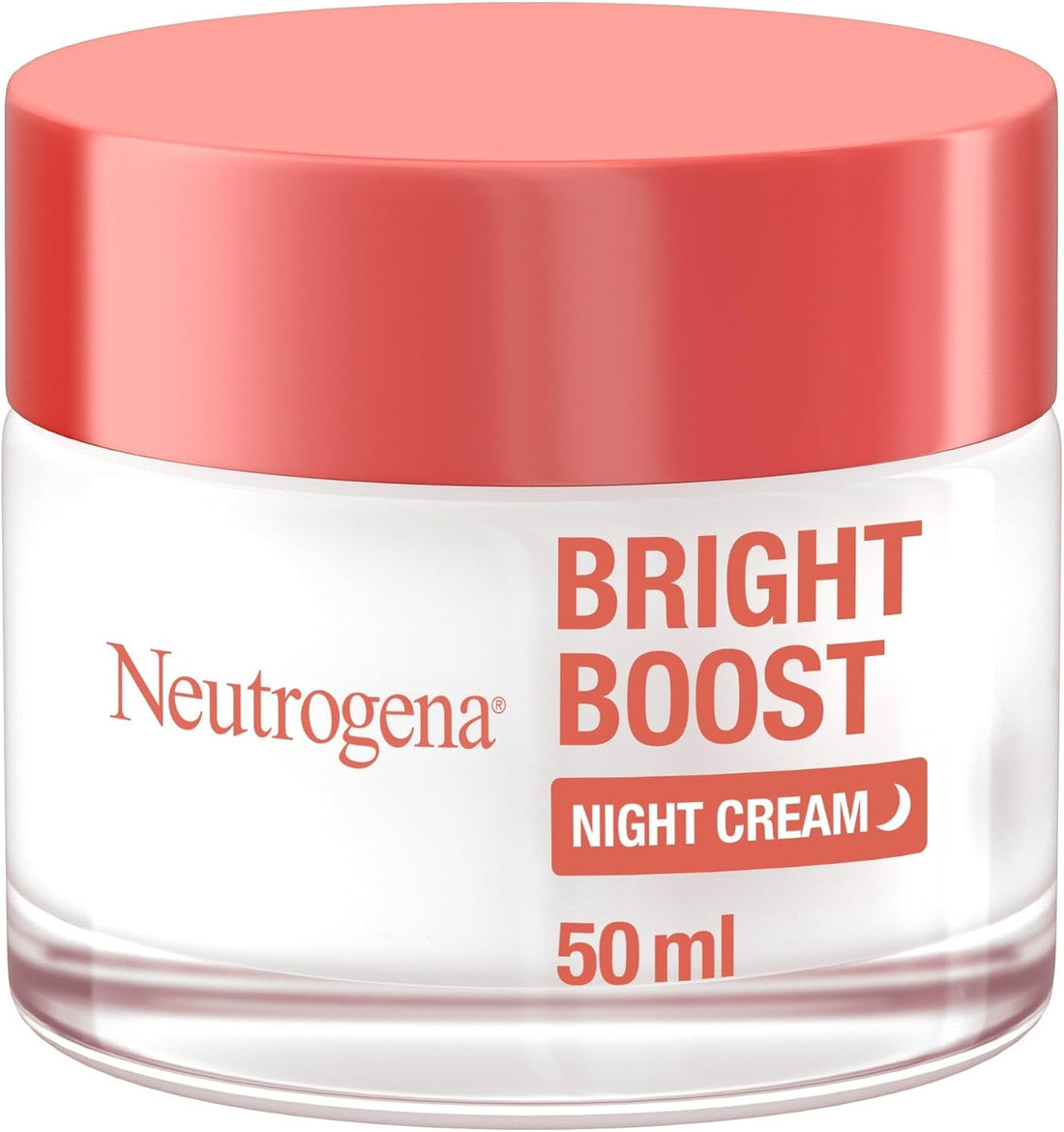 Neutrogena Bright Boost Night Gel Cream, 50ml, energizes dull skin, non-comedogenic, alcohol-free, formulated with Neoglucosamine for brighter, smoother skin