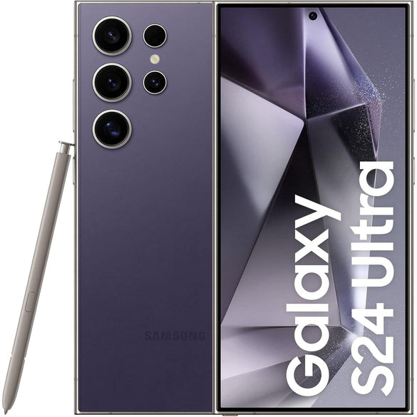 SAMSUNG Galaxy S24 Ultra, AI Phone,512GB Storage, Titanium Violet, 12GB RAM, Android Smartphone, 200MP Camera, S Pen, Long Battery Life (KSA Version)