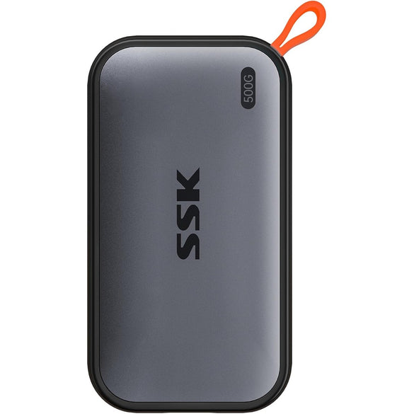SSK Portable SSD 500GB External Solid State Drive, Up to 1050MB/s USB C SSD External SSD USB 3.2 Gen 2 for iPhone 15/Pro, Windows, Mac, Android Phones and Tablets