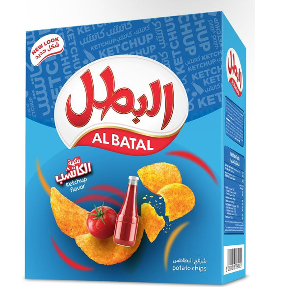 Al Batal Ketchup Flavor Potato Chips, 23 Gm (12 Pack)