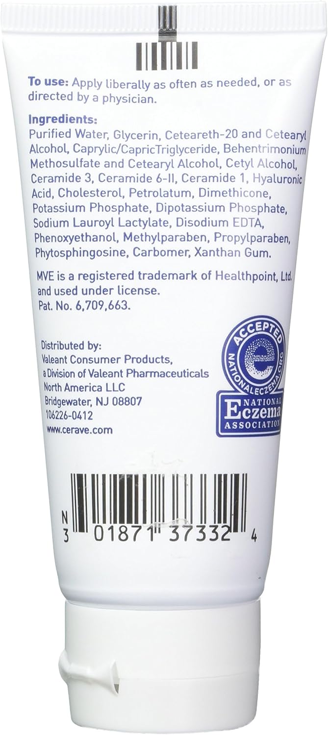 CeraVe Moisturizing Cream, Body and Face Moisturizer for Dry Skin, Body Cream with Hyaluronic Acid and Ceramides, 19 Ounce