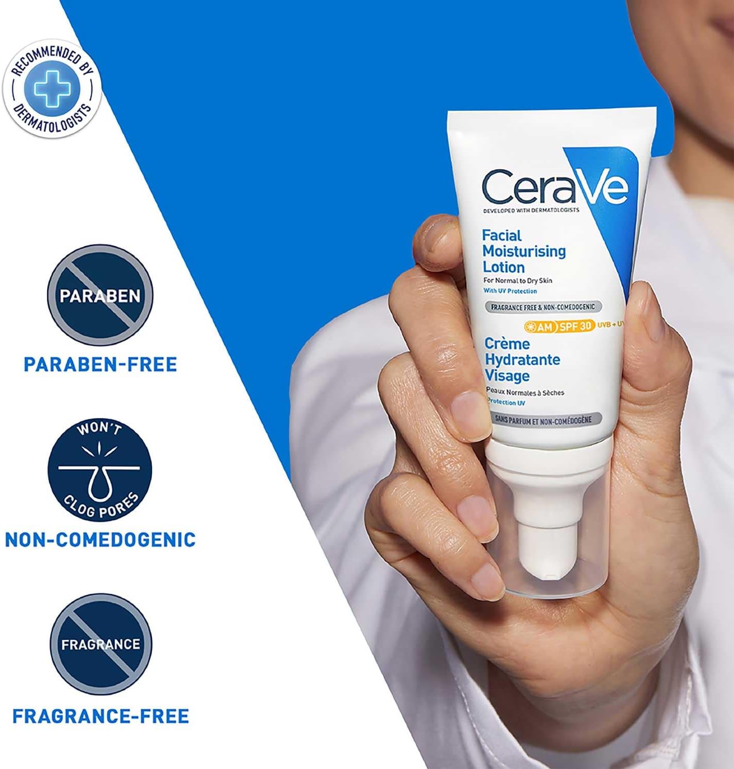 Cerave AM Facial Moisturizing Lotion SPF30 With Hyaluronic Acid 52ml