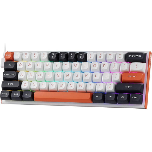 Redragon K617 Magnetic Switch Rapid Trigger Gaming Keyboard, 60% Wired Mechanical Keyboard w/ 8k Hz Polling Rate(0.1ms), Hyper-Fast 0.2mm Actuation Custom Switch Adjustable via Software, Misty Grey
