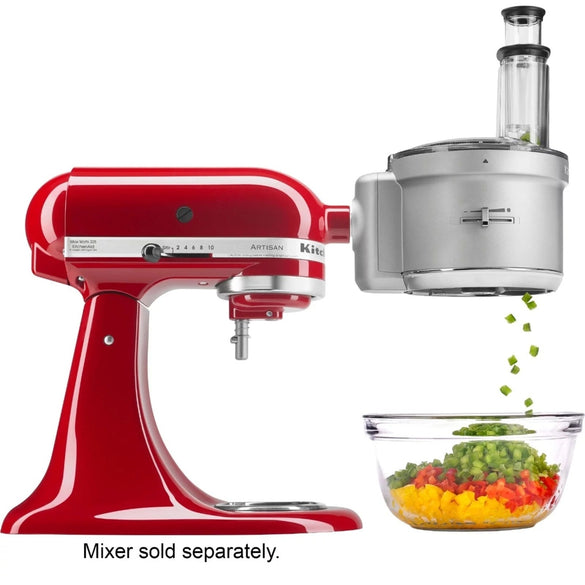 KitchenAid – KSM2FPA Food Processor Attachment Kit with Commercial Style Dicing – Silver