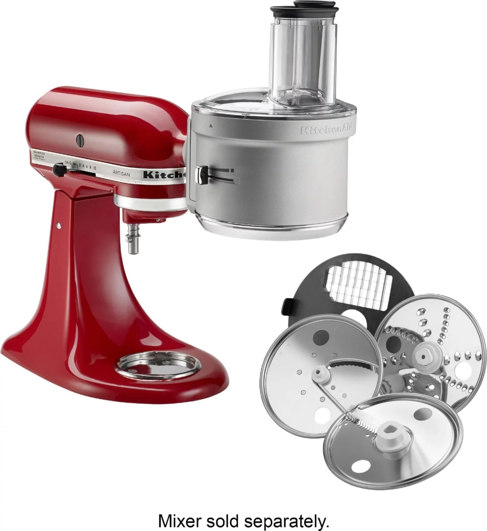 KitchenAid – KSM2FPA Food Processor Attachment Kit with Commercial Style Dicing – Silver