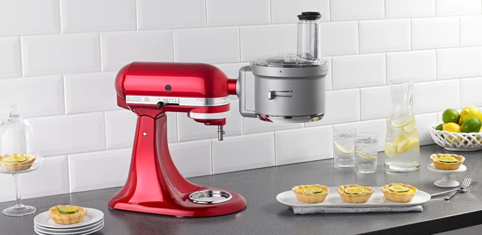 KitchenAid – KSM2FPA Food Processor Attachment Kit with Commercial Style Dicing – Silver