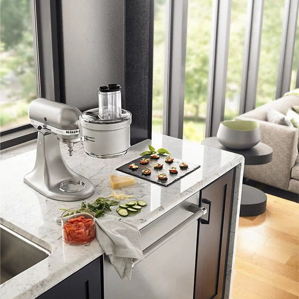 KitchenAid – KSM2FPA Food Processor Attachment Kit with Commercial Style Dicing – Silver