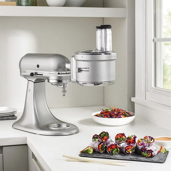 KitchenAid – KSM2FPA Food Processor Attachment Kit with Commercial Style Dicing – Silver