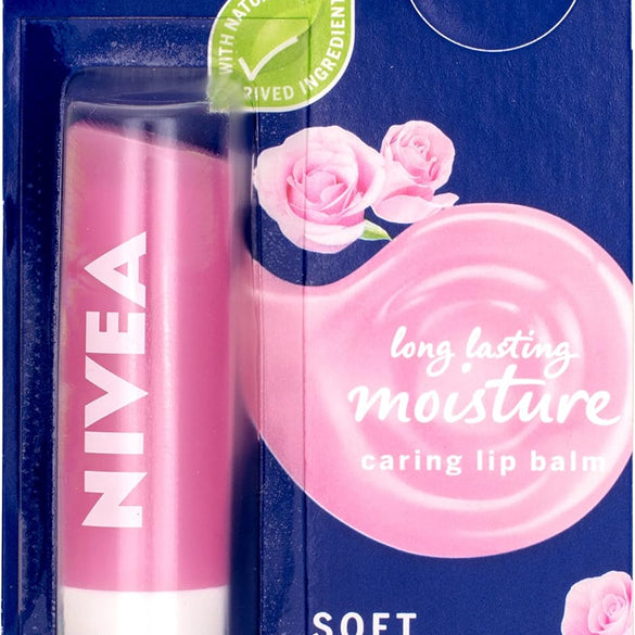 Nivea Soft Rose Lip Balm, 5 g