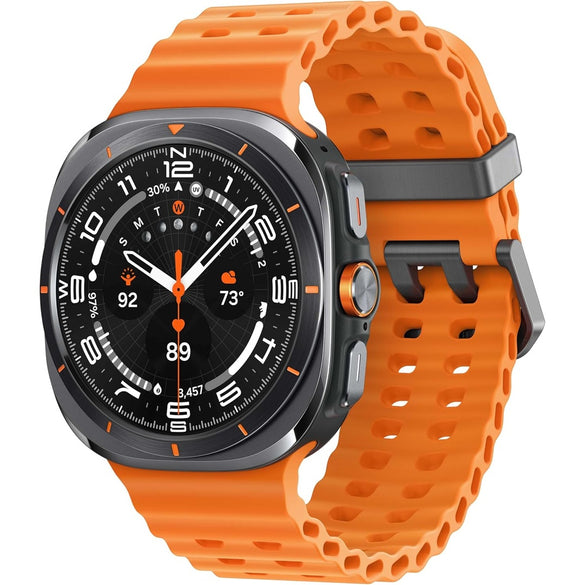 SAMSUNG Galaxy Watch Ultra 47mm LTE AI Smartwatch w/Energy Score, Wellness Tips, Heart Rate Tracking, Sleep Monitor, Fitness Tracker, GPS, 2024,Titanium Gray