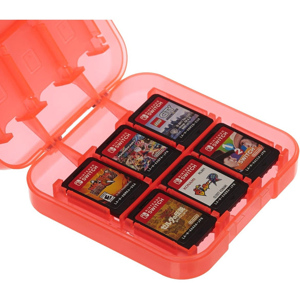 Amazon Basics Game Storage Case for 24 Nintendo Switch Games - 8.64 x 9.64 x 2.54 CM, Blue