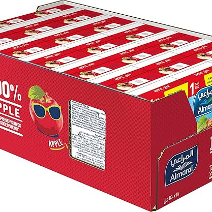 Almarai Uht Apple Juice, 140 ml - Pack Of 18
