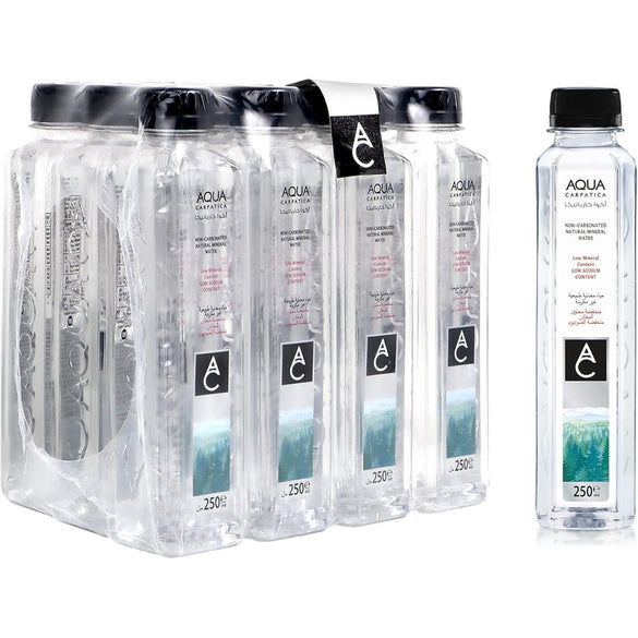 AQUA Carpatica Non-carbonated Natural Mineral Water Low Sodium 12 x 250ml