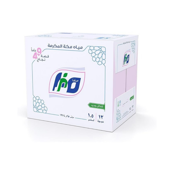 Safa Makkah Water Bottle, 12 X 1.5 Litre - Pack Of 1 - 12x1.5 Litre