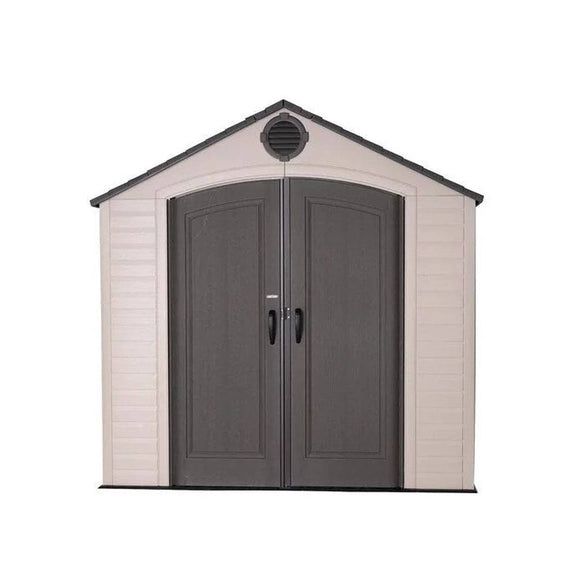 8 ft. W x 10 ft. D Plastic Storage Shed