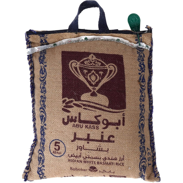 Abu kass indian white basmati rice, 10kg - pack of 1