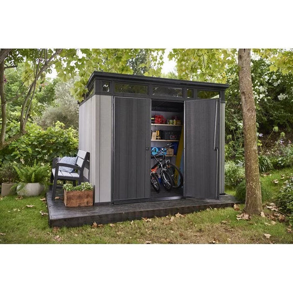 Artisan 9 ft. W x 7.5 ft. D Plastic Storage Shed