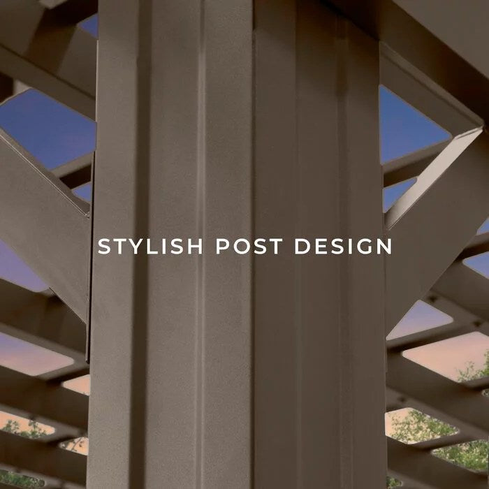 Backyard Discovery 12 ft. x 10 ft. Steel Traditional Pergola