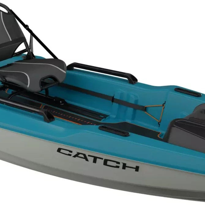 Pelican Catch Pwr 100 Single-Person Fishing Boat – Turquoise Blue