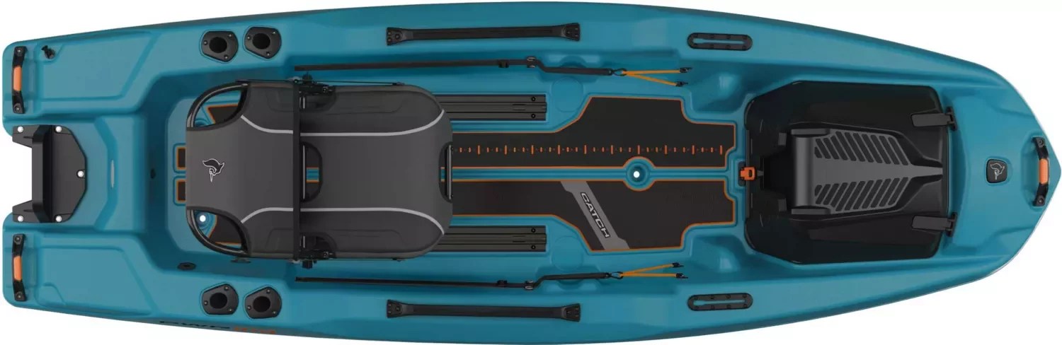 Pelican Catch Pwr 100 Single-Person Fishing Boat – Turquoise Blue