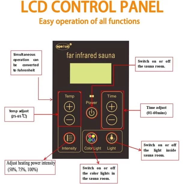 KUNSANA Far infrared sauna room,One person size, Hemlock Wooden Far Infrared Sauna for Home