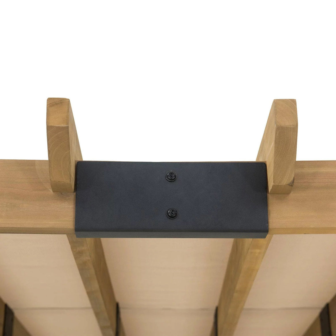 SummerCove 11 ft. x 10 ft. Tan Cedar Frame Wood Pergola with Adjustable Canopy