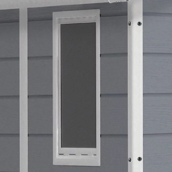 Keter Manor 4 ft. W x 6 ft. D Vertical Resin Outdoor Storage Shed Ideal For Patio Installation Included