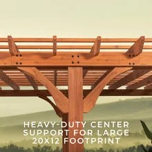 20x12 beaumont pergola – brown