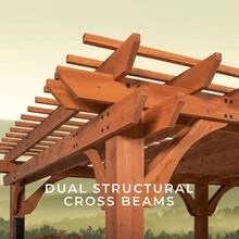 20x12 beaumont pergola – brown