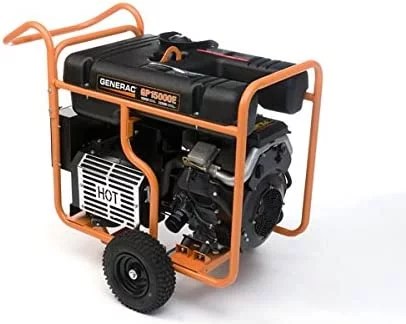Generac 5734 GP15000E 15000-Watt Electric Start Gas-Powered Portable Generator