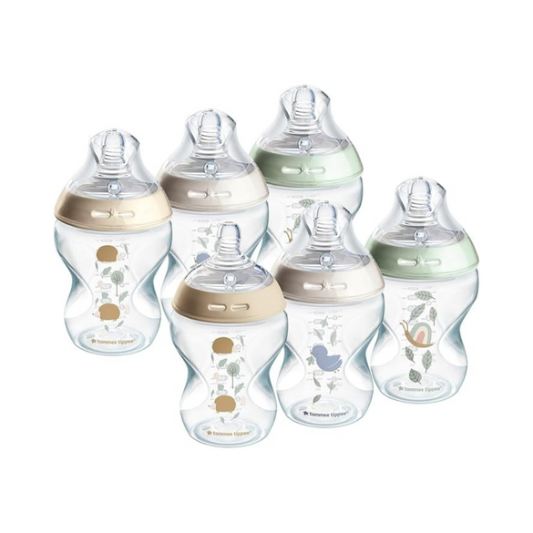 Tommee Tippee Closer to Nature Fast Flow Baby Bottle, 6+ months – 2pk - Fast Flow