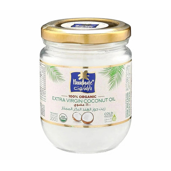 Parachute 100% Organic Extra Virgin Coconut Oil - 200Ml